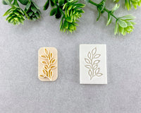 Botanical Branch with Leaves Clay Stamp - BabylonCutters