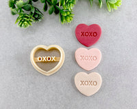 XOXO Candy Hearts Valentine's Day Clay Cutter - BabylonCutters