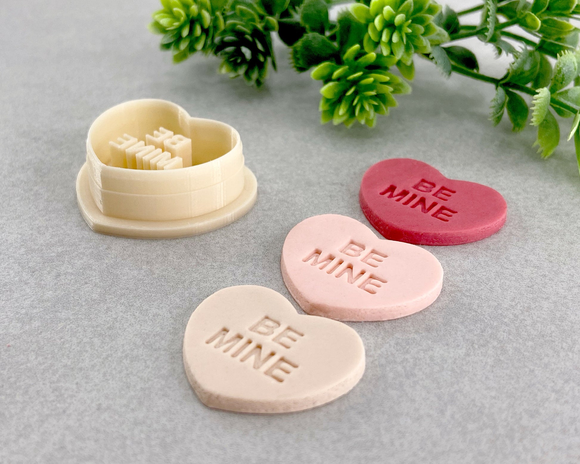 Be Mine Candy Hearts Valentine's Day Clay Cutter, Candy Messages Polymer  Clay Cutter, Cookie & Fondant Cutter, Valentines Clay Cutter 