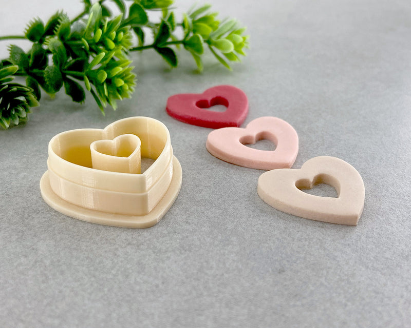 Heart Donut Valentine's Day Clay Cutter - BabylonCutters