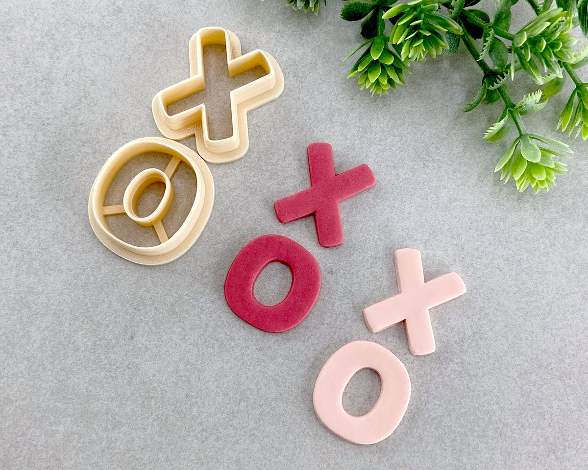 XO Letters Valentine's Day Clay Cutter Set of 2 - BabylonCutters