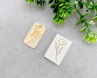 Floral Tulip Clay Stamp - BabylonCutters