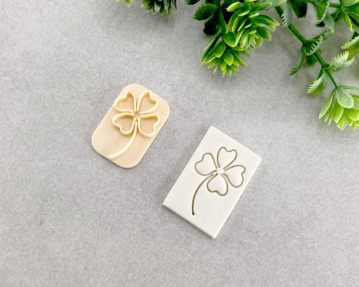 Four Leaf Clover Clay Stamp - BabylonCutters