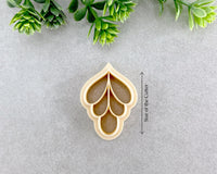 Floral Drop 5 Petal Leaf Clay Cutter - Babylon Specials - BabylonCutters