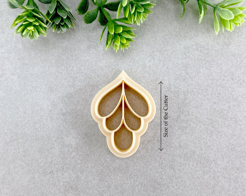 Floral Drop 5 Petal Leaf Clay Cutter - Babylon Specials - BabylonCutters