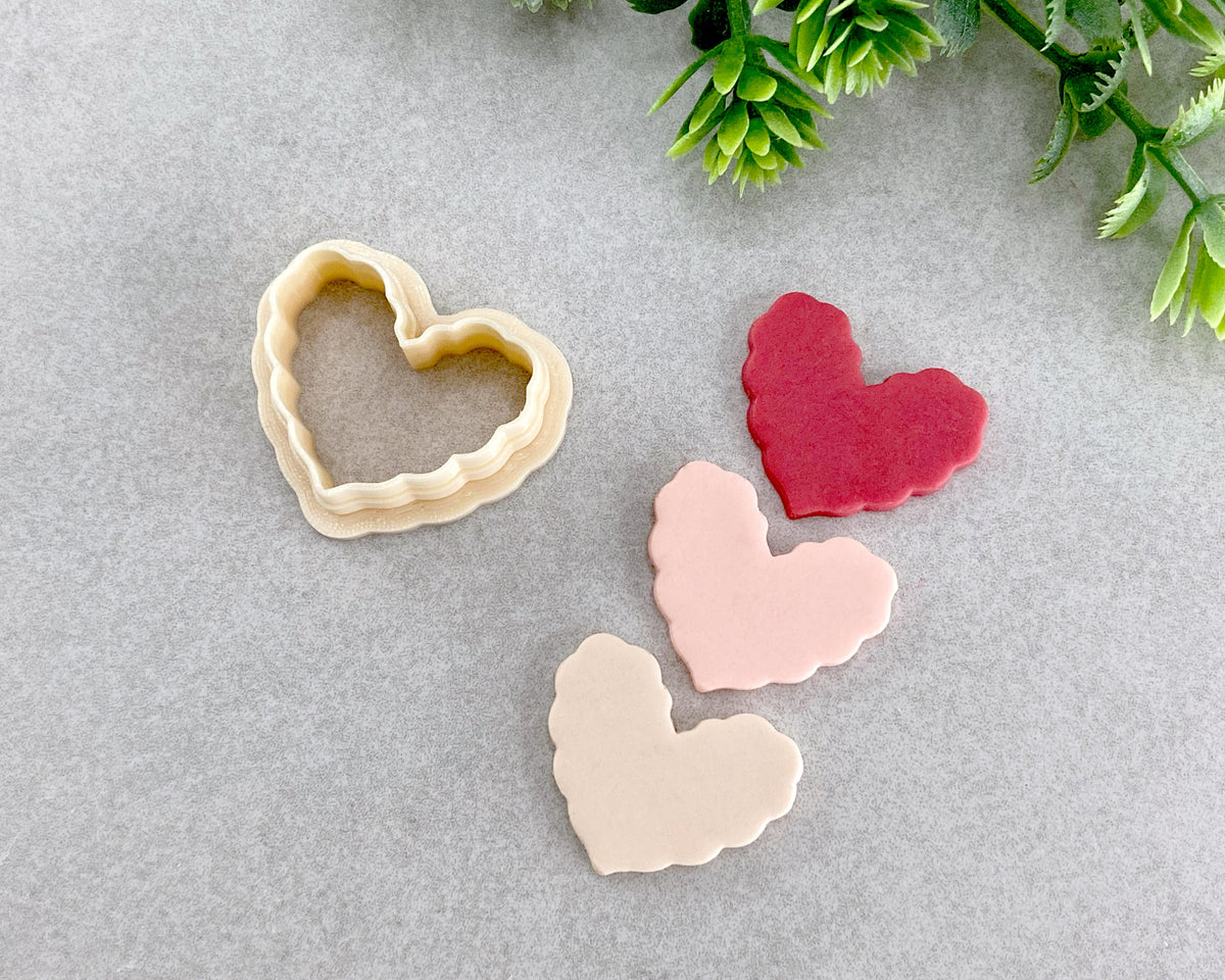 Scalloped Heart Valentine's Day Clay Cutter - BabylonCutters