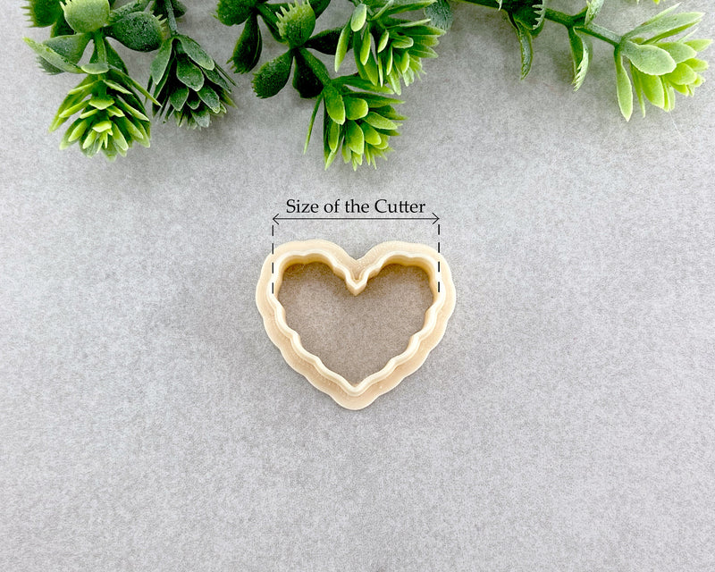 Scalloped Heart Valentine's Day Clay Cutter - BabylonCutters