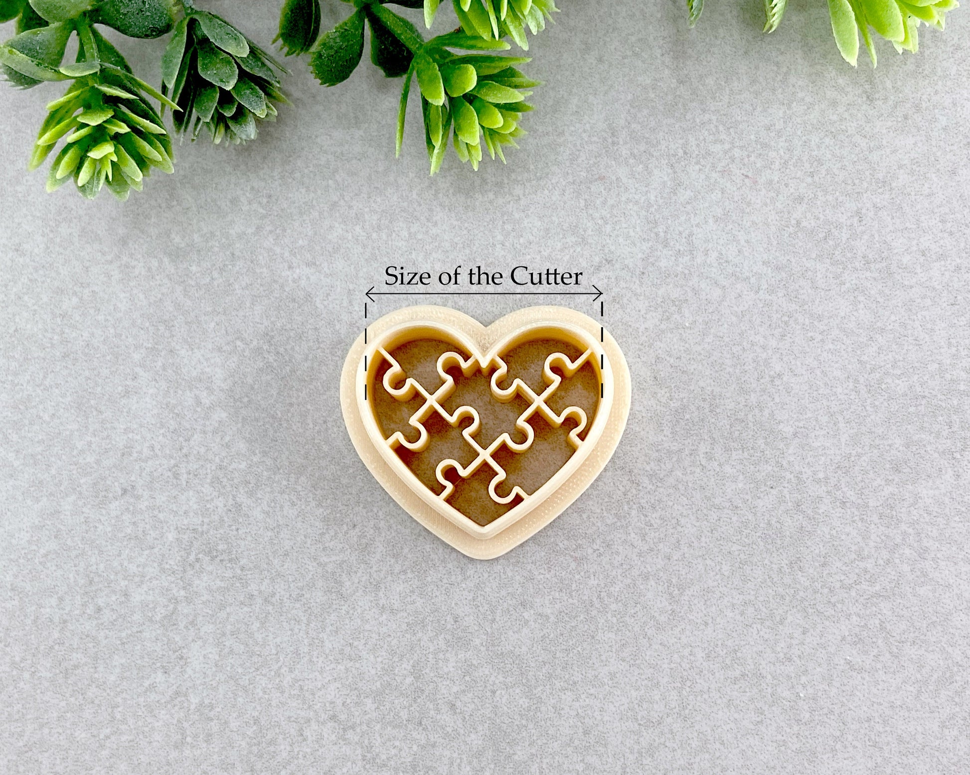 Puzzle Heart Valentine's Day Clay Cutter, Puzzle Pieces Heart Shaped Polymer  Clay Cutter, Cookie & Fondant Cutter, Valentines Clay Cutter 