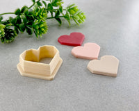 Geometric Heart Valentine's Day Clay Cutter - BabylonCutters