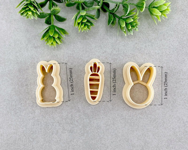 Bunny & Carrot Easter Clay Cutter Set of 3 - BabylonCutters