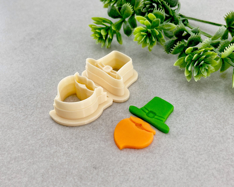 St Patrick's Day Leprechaun Clay Cutter Set of 2 - BabylonCutters