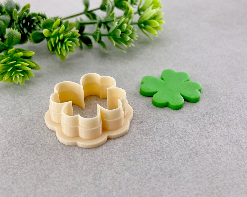 St Patrick's Day 4 Leaf Clover Clay Cutter - BabylonCutters