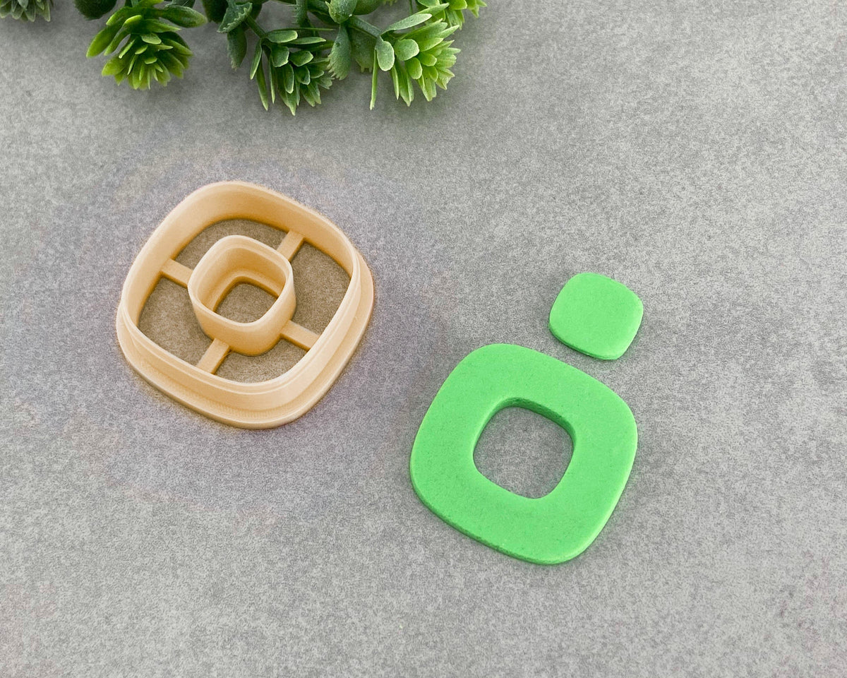 Rounded Square Donut Clay Cutter - BabylonCutters