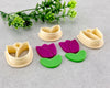 Tulip and Leaf Spring Clay Cutter Set of 3 - BabylonCutters