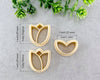 Tulip and Leaf Spring Clay Cutter Set of 3 - BabylonCutters