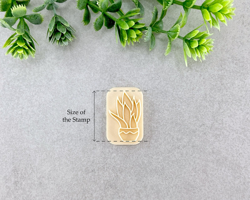 Succulent Plant Clay Stamp - BabylonCutters