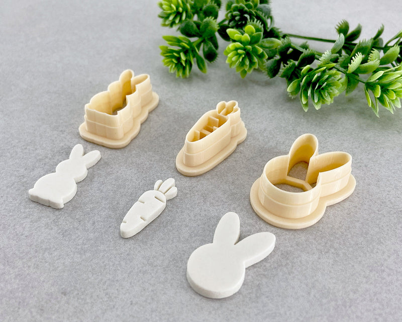 Bunny & Carrot Easter Clay Cutter Set of 3 - BabylonCutters