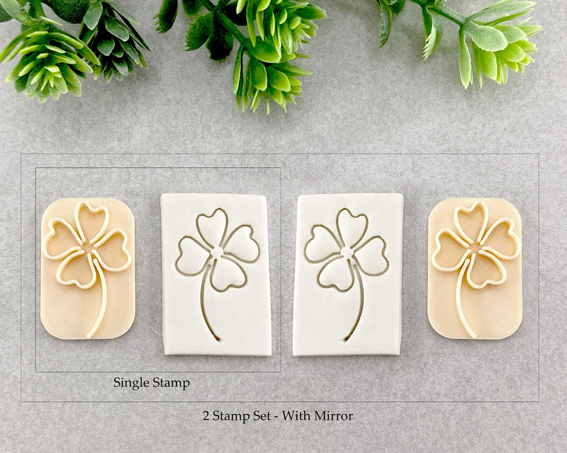 Four Leaf Clover Clay Stamp - BabylonCutters