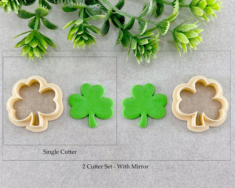 St Patrick's Day 3 Leaf Clover Clay Cutter - BabylonCutters