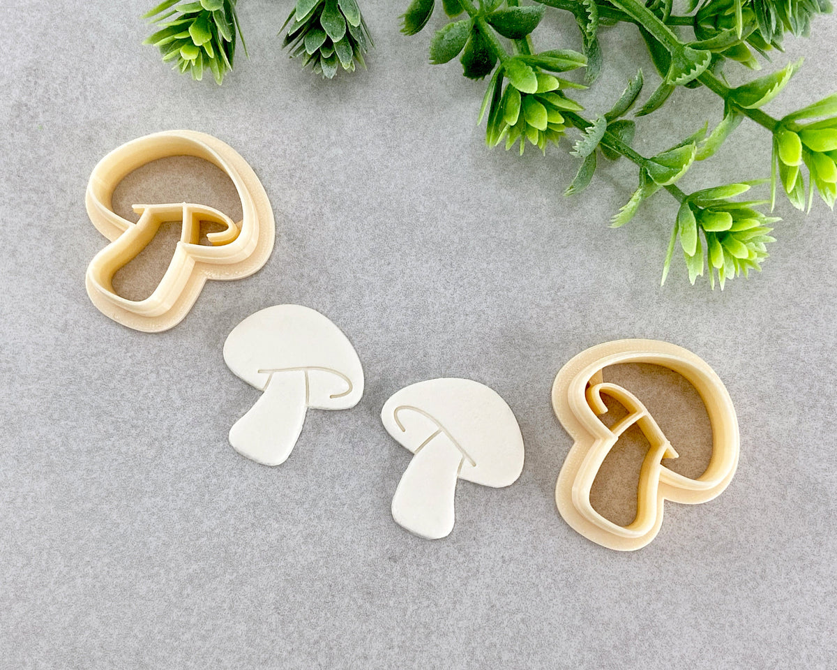 Mushrooms Spring Clay Cutter Set of 2 - BabylonCutters