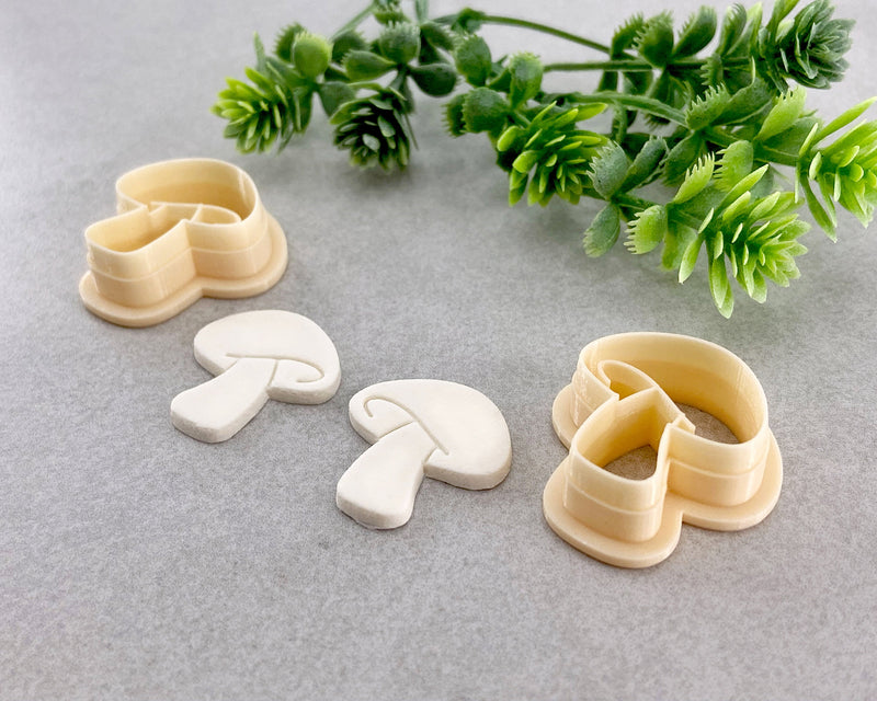 Mushrooms Spring Clay Cutter Set of 2 - BabylonCutters