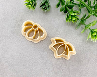 Half Flowers Spring Clay Cutter Set of 2 - BabylonCutters