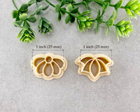 Half Flowers Spring Clay Cutter Set of 2 - BabylonCutters