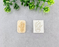 Succulent Plant Clay Stamp - BabylonCutters