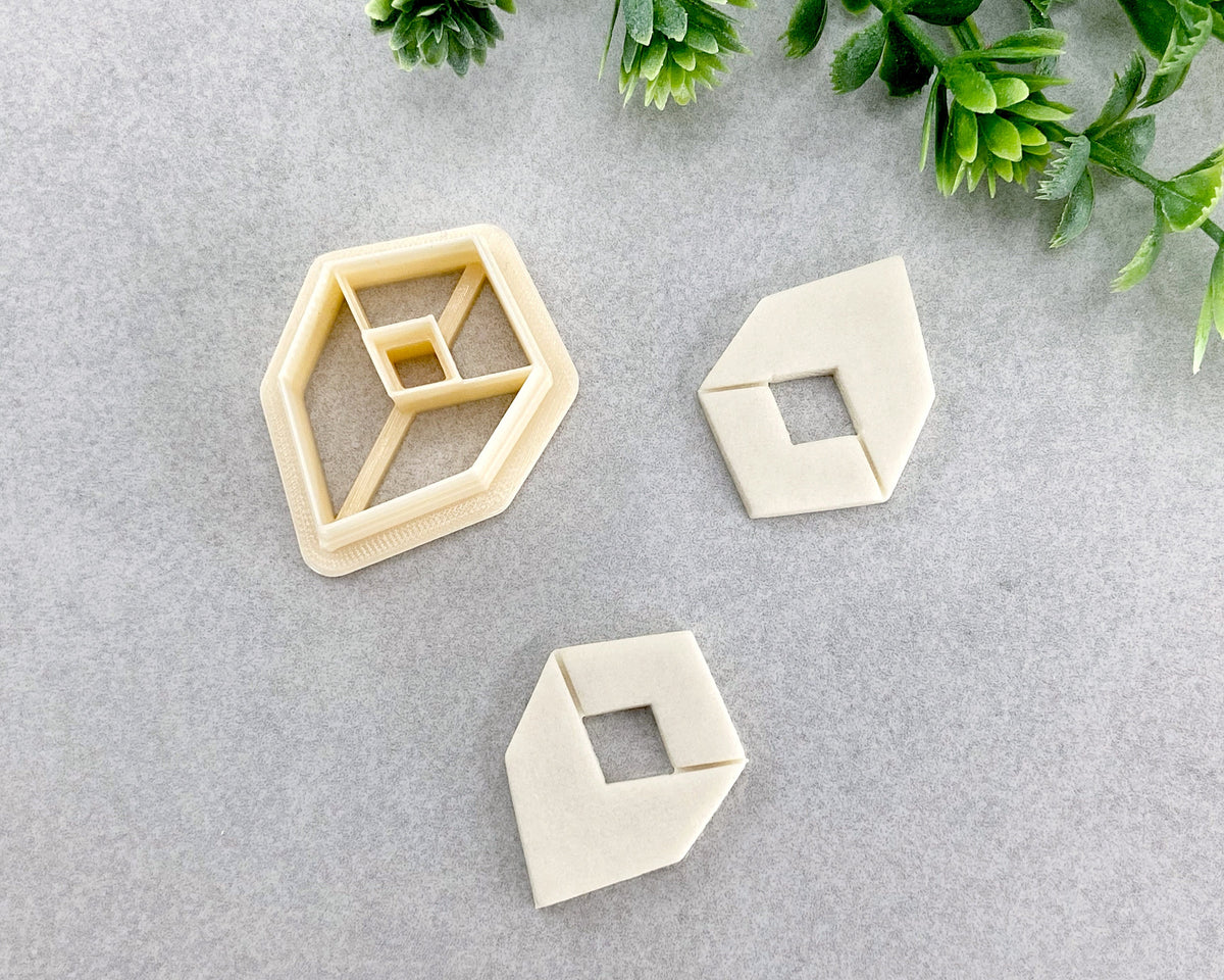 Geometric Fold Donut Clay Cutter - Babylon Specials - BabylonCutters