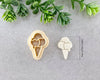3 Scoops of Ice Cream Cone Summer Clay Cutter - BabylonCutters