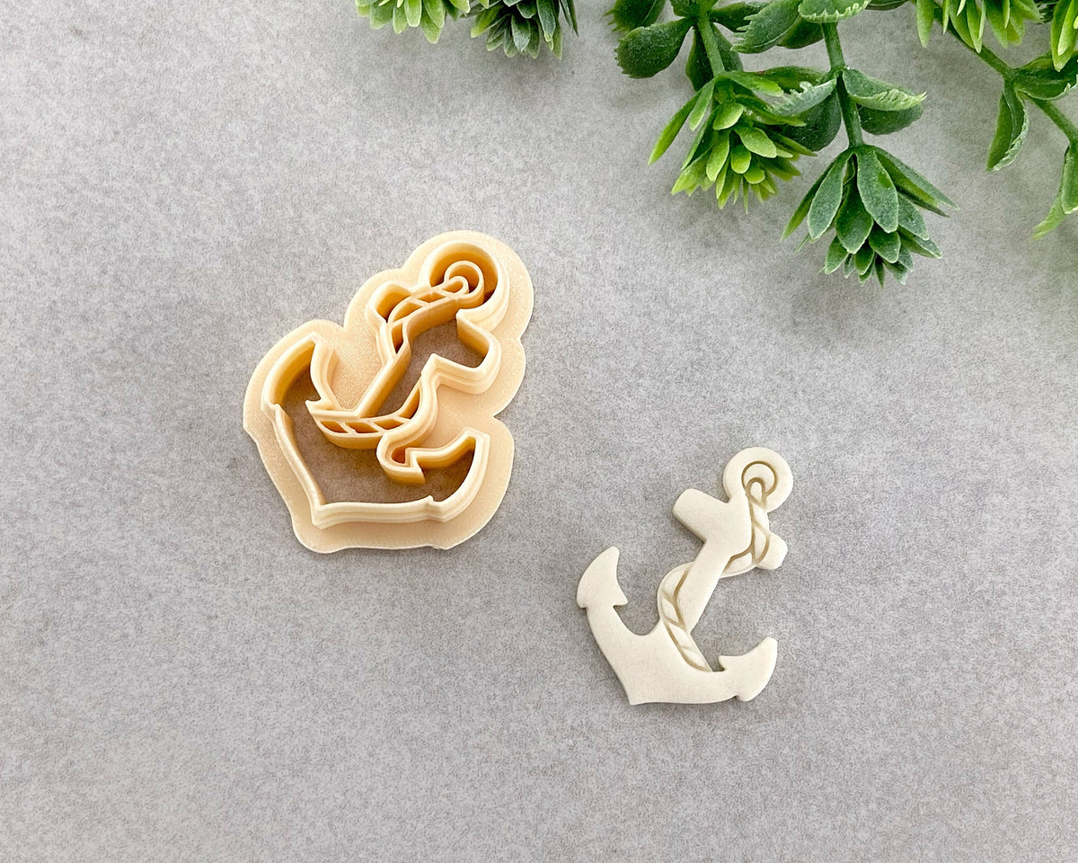 Anchor with Rope Summer Clay Cutter - BabylonCutters