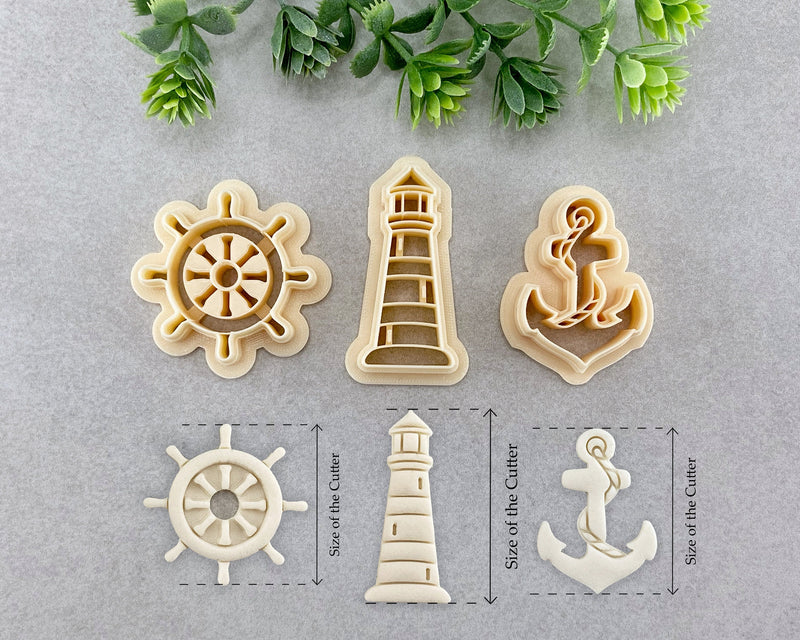 Nautical Summer Clay Cutter Set of 3 - BabylonCutters