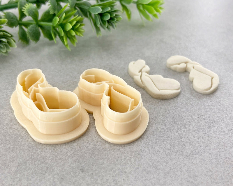 Pregnant Woman Mother's Day Clay Cutter Set of 2 - BabylonCutters