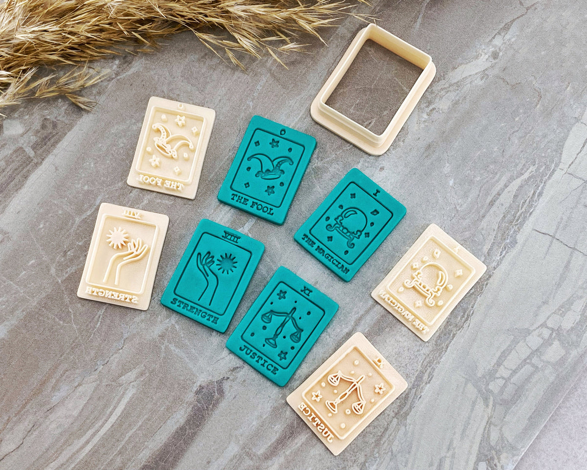 Tarot Cards Clay Cutter Set with Stamp - BabylonCutters