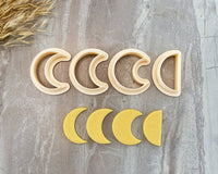 Moon Phases Crescent & Half Moon Clay Cutter - BabylonCutters