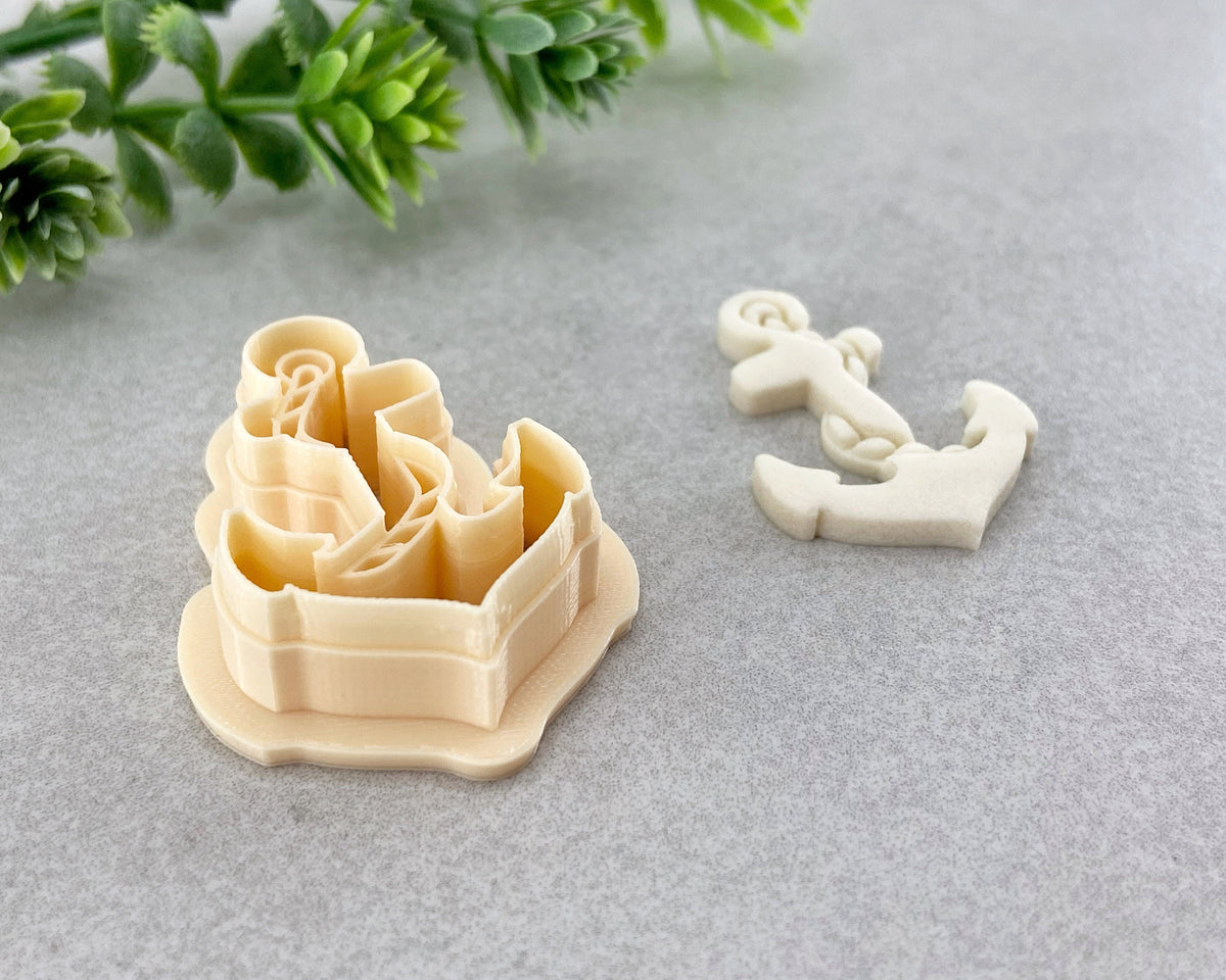 Anchor with Rope Summer Clay Cutter - BabylonCutters