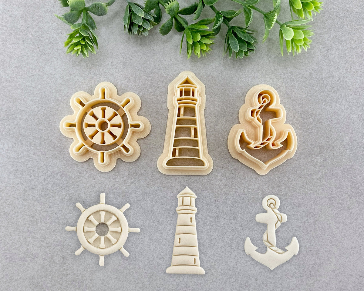 Nautical Summer Clay Cutter Set of 3 - BabylonCutters