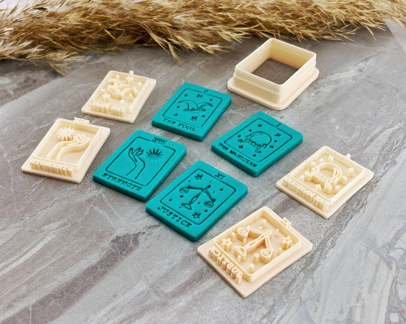 Tarot Cards Clay Cutter Set with Stamp - BabylonCutters