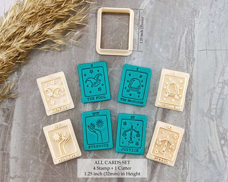 Tarot Cards Clay Cutter Set with Stamp - BabylonCutters